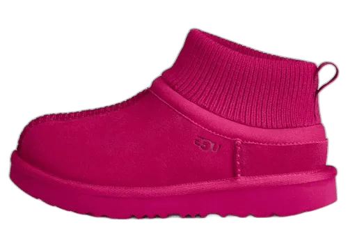 UGG Classic Ultra Stretch Cuff Slipper Dark Peony (Kids) - 1157702K-DNY - Mentastore