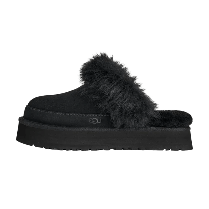 UGG Disquette Chalet Slipper Black (Women's) - 1173930-BLK - Mentastore