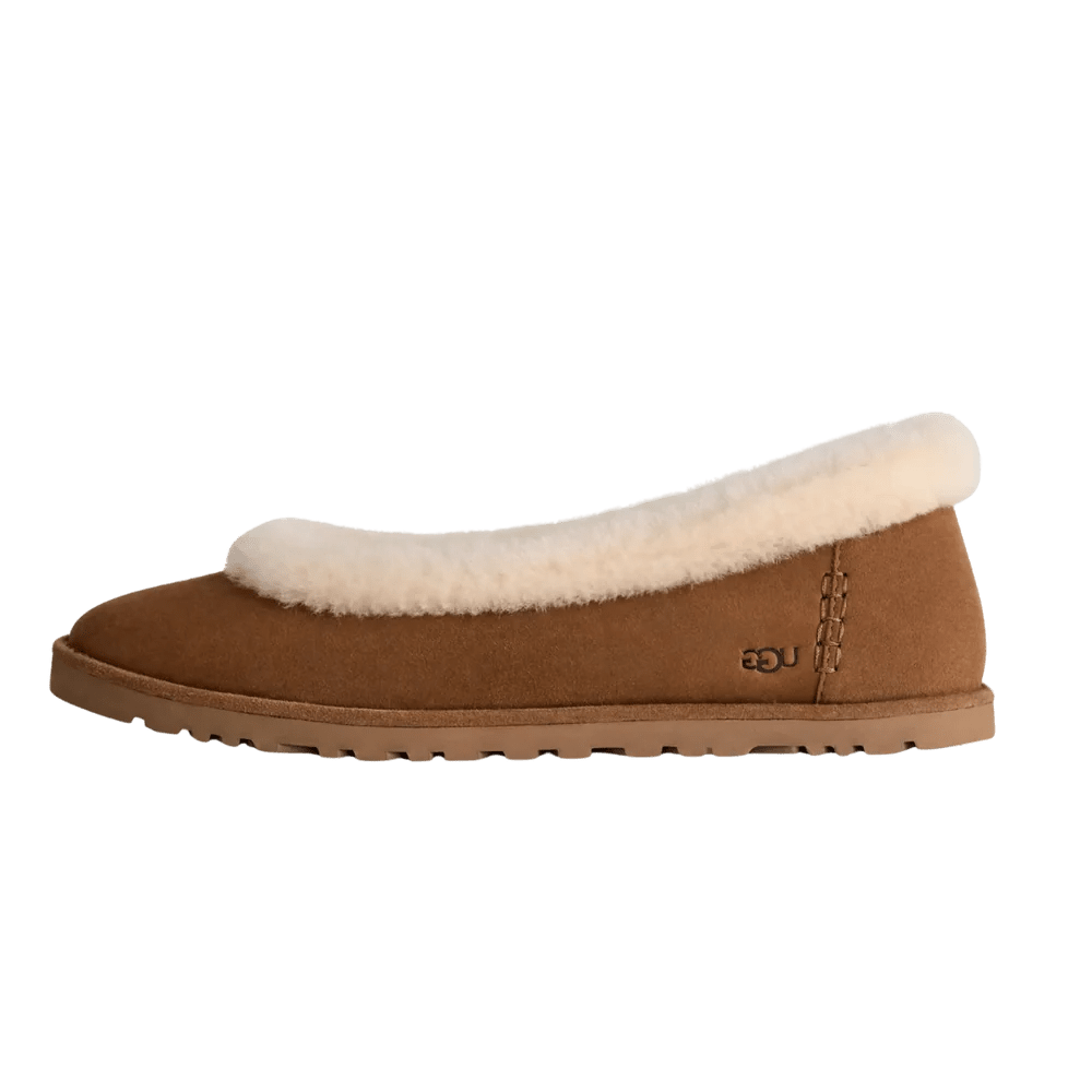 UGG Zora Ballet Flat Chestnut (Women's) - 1178111-CHE - Mentastore
