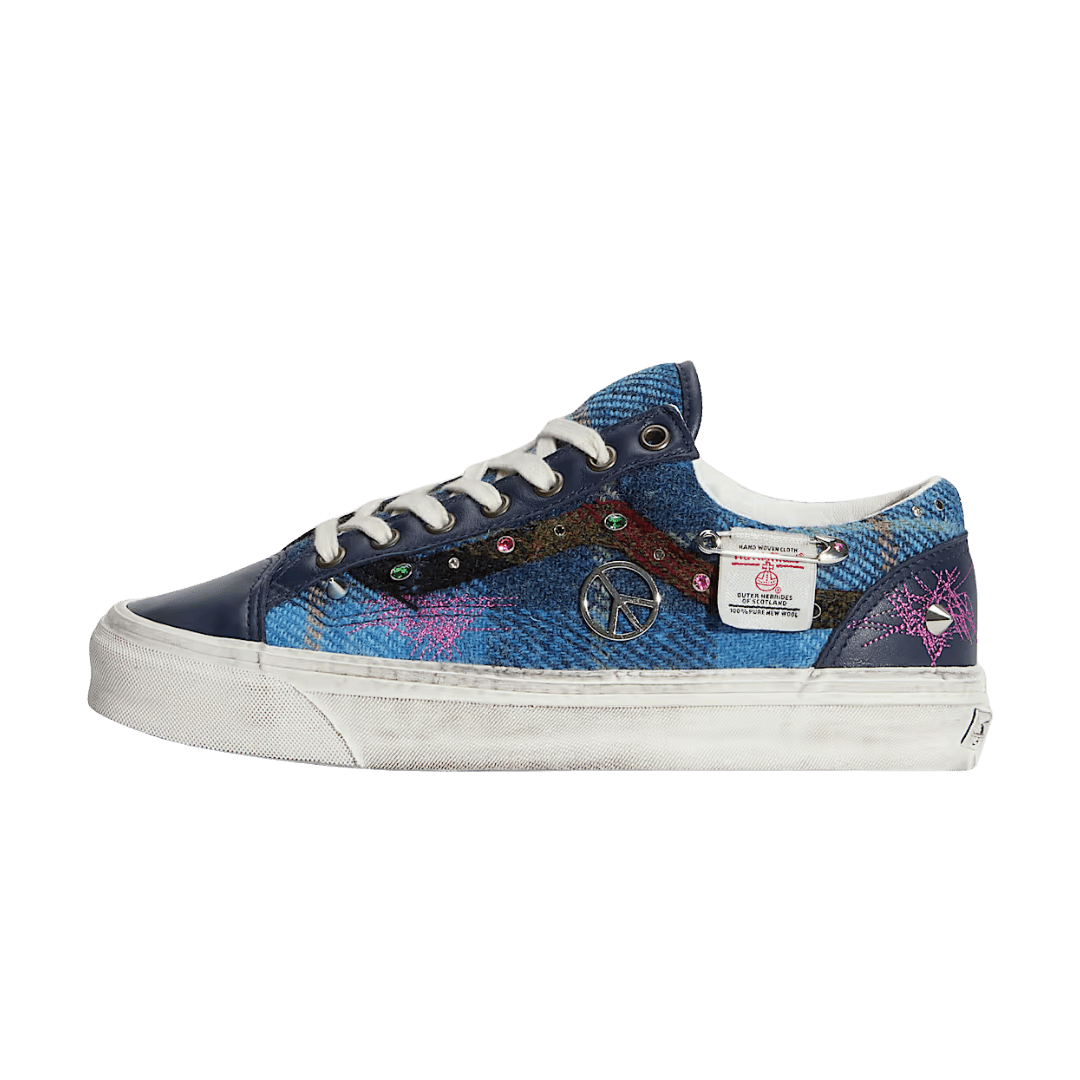 Vans Old Skool 36 Harris Tweed Blue Multi - VN000E8VBIP - Mentastore
