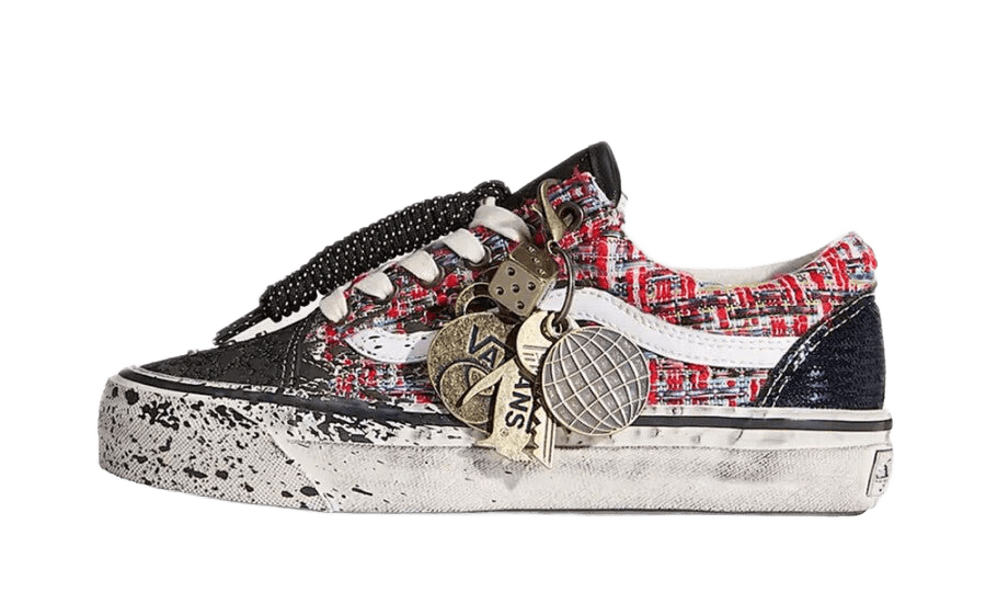 Vans Premium Old Skool Charms Red Black - VN000D9VBOS - Mentastore