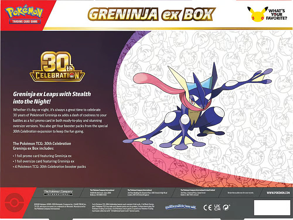 Pokémon 30th Celebration - Greninja-ex Box