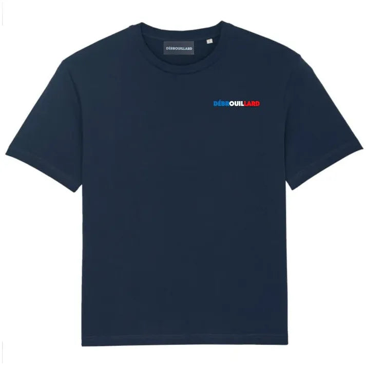 DÉBROUILLARD FRANSE VLAG OVERSIZED TEE NAVY - Mentastore