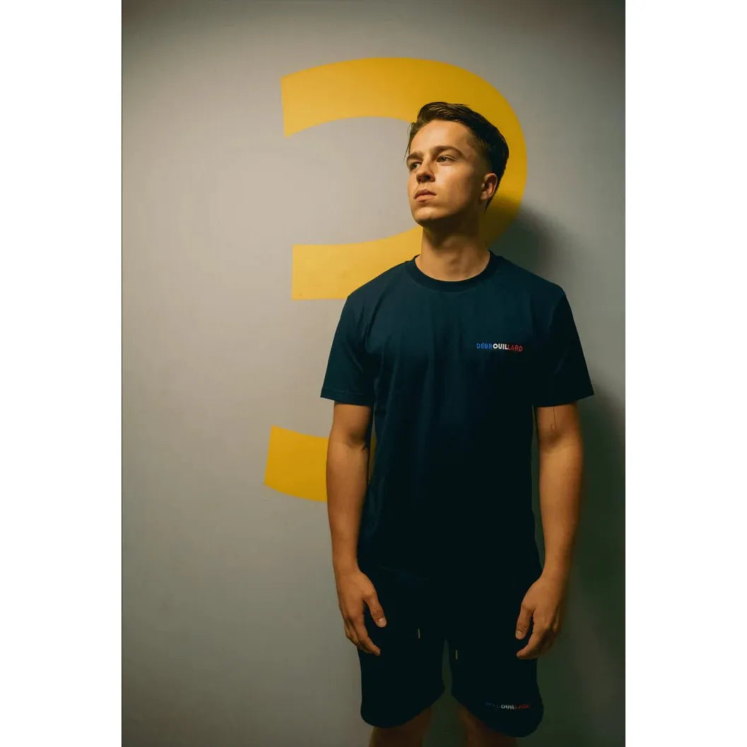 DÉBROUILLARD FRANSE VLAG OVERSIZED TEE NAVY - Mentastore