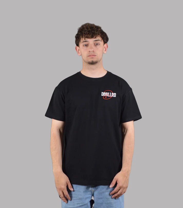 LETTERS DBRLLRD OVERSIZED TEE BLACK - Mentastore