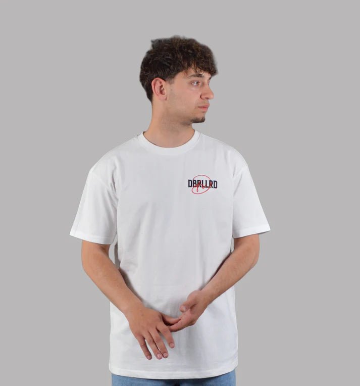 LETTERS DBRLLRD OVERSIZED TEE WIT - Mentastore